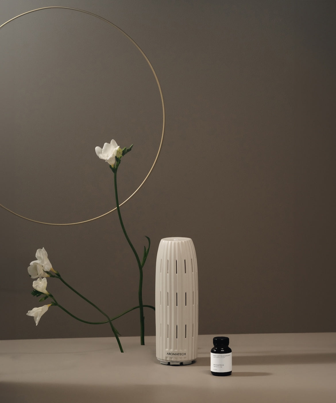 White Stone Ambience with Fresh Cotton & Bergamot Set - AromaTech